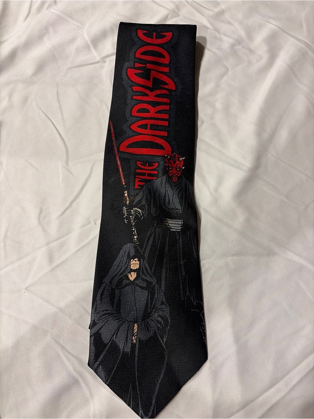 Star Wars Black Tie with Red and Gold Logo Sith The Darkside